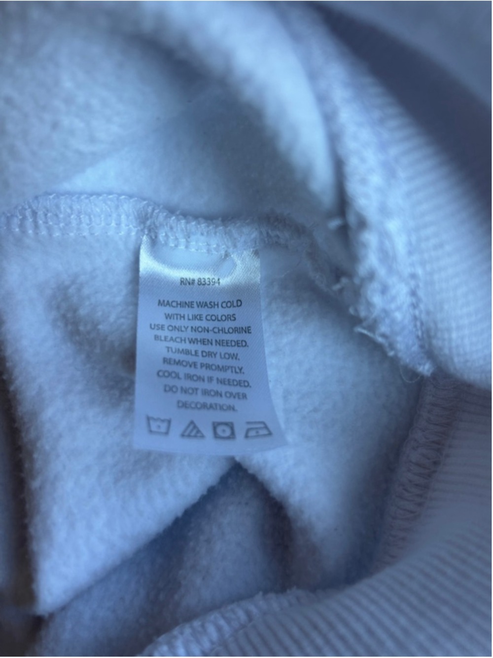 Men's GOAT USA White Blue Big GOAT Crewneck Sweatshirt M - Picture 8 of 8